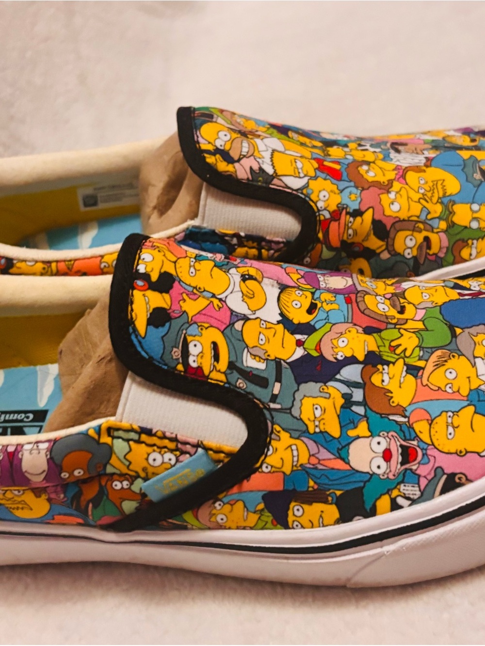 Vans Unisex Sneakers Simpson’s Cartoon Print Eoman’s Size 8, Men’s 6.5 NWOT - Picture 5 of 10